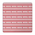 thumbnail image 1 of Red Christmas Pattern Square Fitted Tablecloth with Elastic Edge,Square Table Cover,Washable Elastic Table Cover for Home Kitchen Party Decor 34"x34", 1 of 6
