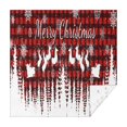 thumbnail image 1 of Red Christmas Pattern Square Tablecloth,Waterproof Square Table Cover,Wipeable Spillproof Washable Table Cover for Home Kitchen Party Decor 52"x52"(132x132cm), 1 of 6