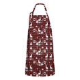 thumbnail image 1 of Red Christmas Plaid Deer and Tree Apron-Garden Aprons for Women with Pockets-Cotton Linen Waterproof Kitchen Cooking Gardening Aprons Adjustable for Kitchen,Cooking,BBQ and Salon 32"x27", 1 of 7