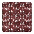thumbnail image 1 of Red Christmas Plaid Deer and Tree Pattern Square Fitted Tablecloth with Elastic Edge,Square Table Cover,Washable Elastic Table Cover for Home Kitchen Party Decor 36"x36", 1 of 6