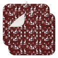 thumbnail image 1 of Red Christmas Plaid Deer and Tree Pattern Dish Drying Mat for Kitchen 1 Pack, Ultra Absorbent Microfiber Dishes Drainer Mats,16x18in(41x46cm), 1 of 6