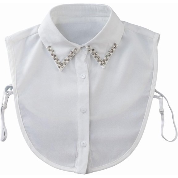 Red Christmas Plaid Rhinestone Detachable Collar,Rhinestone Fake Collar Faux Collar Women Detachable Fake Collar Women