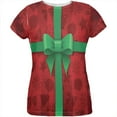 thumbnail image 1 of Red Christmas Present Costume All Over Womens T Shirt Multi X-LG, 1 of 2