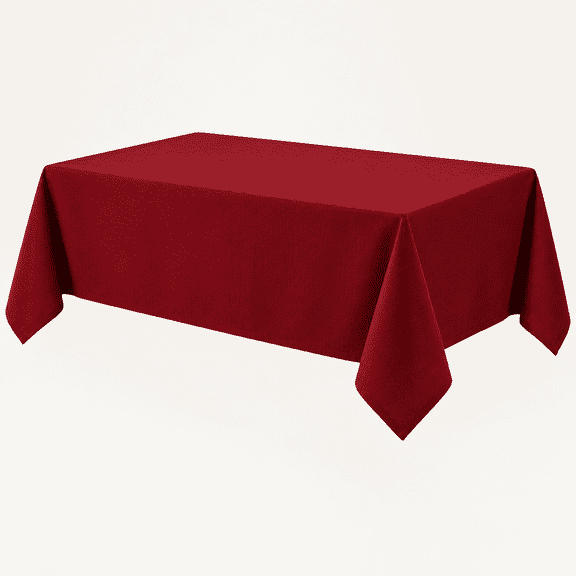 Red Christmas Rectangle Jacquard Tablecloth, 60 x 84 Inch