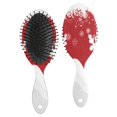 thumbnail image 1 of Red Christmas Reindeer Pattern Hair Brush,Girls Detangling Hair Brush,Glide Through Tangles with Ease for Wet & Dry Hair,8.8"X2.8", 1 of 7
