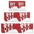thumbnail image 1 of Red Christmas Reindeer Pattern Kitchen Rugs Sets Of 3,Kitchen Runner Rugs Non Skid Washable,Decorative Kitchen Floor Mats for Kitchen,Sink,Laundry,17"x30"+ 17"x47" + 17"x59", 1 of 6