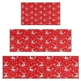 thumbnail image 1 of Red Christmas Reindeer Pattern Kitchen Rugs Sets Of 3,Kitchen Runner Rugs Non Skid Washable,Decorative Kitchen Floor Mats for Kitchen,Sink,Laundry,17"x30"+ 17"x47" + 17"x59", 1 of 6