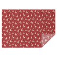 thumbnail image 1 of Red Christmas Reindeer Pattern Rectangle Tablecloth 60"x84",Waterproof Polyester Rectangle Table Cloth, Wipeable Spillproof Polyester Tablecloth for Dining, Camping, Indoor and Outdoor, 1 of 5