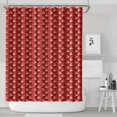 thumbnail image 1 of Red Christmas Reindeer Pattern Shower Curtain 84"x72" ,Bathroom Decorative Shower Curtains Set with 12 Hooks,Modern Waterproof Washable Shower Curtain, 1 of 6