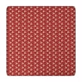 thumbnail image 1 of Red Christmas Reindeer Pattern Square Fitted Tablecloth with Elastic Edge,Square Table Cover,Washable Elastic Table Cover for Home Kitchen Party Decor 34"x34", 1 of 6
