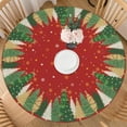 thumbnail image 1 of Red Christmas Round Fitted Tablecloth with Elastic for 48-52 Inch Tables Xmas Tree Snowflake Print Winter Fitted Table Cover Waterproof Holiday Theme Farmhouse Indoor Outdoor Patio Picnic Party, 1 of 4