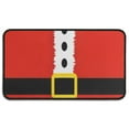 thumbnail image 1 of Red Christmas Santa Costume Pattern Door Rugs,Washable Non Slip Door Mats Indoor,Decorative Door Mats,Entry Mat Indoor for Entrance,Bedroom,Kitchen,Bathroom,30"x17", 1 of 6