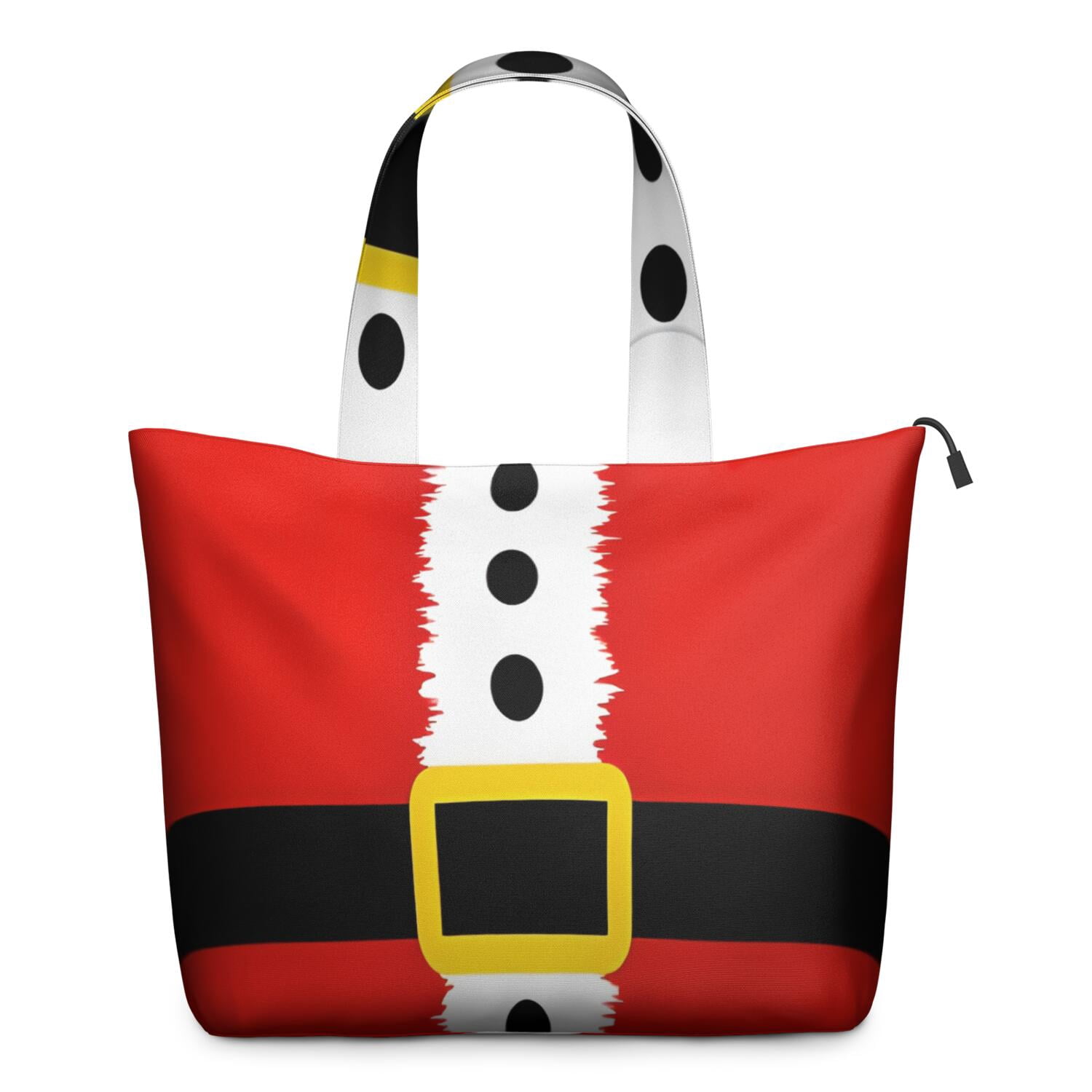 Red Christmas Santa Costume Pattern Travel Tote Bags for Women Carry On,Large Weekender Bags for Women Travel,Multi Functional Duffle Bag for Work,Shopping,Sports