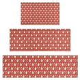 thumbnail image 1 of Red Christmas Santa Pattern Kitchen Rugs Sets Of 3,Kitchen Runner Rugs Non Skid Washable,Decorative Kitchen Floor Mats for Kitchen,Sink,Laundry,17"x30"+ 17"x47" + 17"x59", 1 of 6