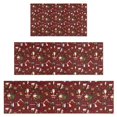 thumbnail image 1 of Red Christmas Santa Pattern Kitchen Rugs Sets Of 3,Kitchen Runner Rugs Non Skid Washable,Decorative Kitchen Floor Mats for Kitchen,Sink,Laundry,17"x30"+ 17"x47" + 17"x59", 1 of 6