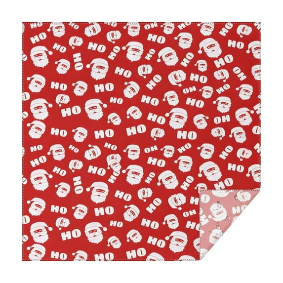 Red Christmas Santa Pattern Square Tablecloth,Waterproof Square Table Cover,Wipeable Spillproof Washable Table Cover for Home Kitchen Party Decor 42"X42"(107x107cm)