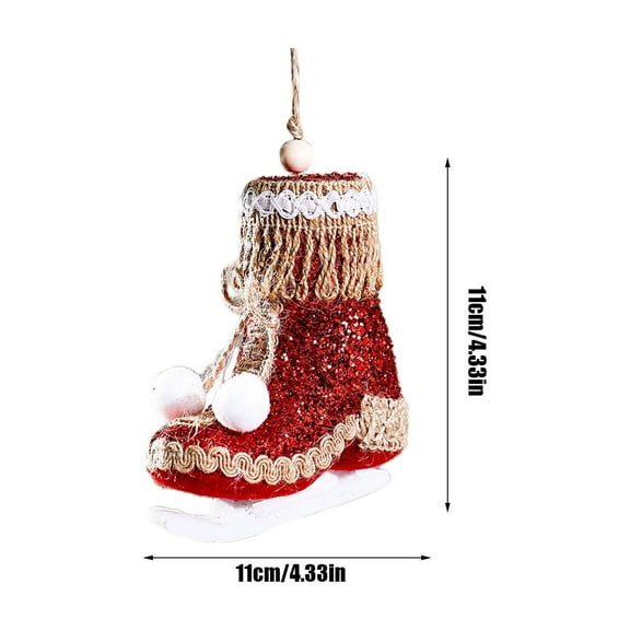 Red Christmas Simulation Foam Christmas Boot Ornament Hanging Decor For Tree Home Festive