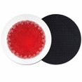 thumbnail image 1 of Red Christmas Snowflake Coasters Set of 2, Absorbent Coasters for Drinks, Xmas Winter Modern Coaster for Desk Coffee Table Protection, Home Decor House Warming Gifts 4", 1 of 8