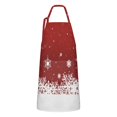 thumbnail image 1 of Red Christmas Snowflake Apron-Garden Aprons for Women with Pockets-Cotton Linen Waterproof Kitchen Cooking Gardening Aprons Adjustable for Kitchen,Cooking,BBQ and Salon 32"x27", 1 of 7