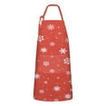 thumbnail image 1 of Red Christmas Snowflake Apron-Garden Aprons for Women with Pockets-Cotton Linen Waterproof Kitchen Cooking Gardening Aprons Adjustable for Kitchen,Cooking,BBQ and Salon 32"x27", 1 of 7