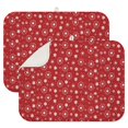 thumbnail image 1 of Red Christmas Snowflake Pattern Dish Drying Mat for Kitchen 1 Pack, Ultra Absorbent Microfiber Dishes Drainer Mats,18x24in(46x61cm), 1 of 4