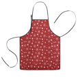 thumbnail image 1 of Red Christmas Snowflake Pattern Kids Aprons for Girls and Boys,Adjustable Neck Strap Toddler Aprons for Kids Cooking Baking, 1 of 7