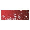 thumbnail image 1 of Red Christmas Snowflake Pattern Kitchen Rug Mat,Kitchen Runner Rugs Non Skid Washable,Decorative Kitchen Floor Mats for Kitchen,Sink,Laundry,17"x47.2", 1 of 7