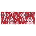 thumbnail image 1 of Red Christmas Snowflake Pattern Kitchen Rug Mat,Kitchen Runner Rugs Non Skid Washable,Decorative Kitchen Floor Mats for Kitchen,Sink,Laundry,17"X47", 1 of 5