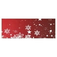 thumbnail image 1 of Red Christmas Snowflake Pattern Kitchen Rug Mat,Kitchen Runner Rugs Non Skid Washable,Decorative Kitchen Floor Mats for Kitchen,Sink,Laundry,17"X47", 1 of 5