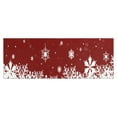 thumbnail image 1 of Red Christmas Snowflake Pattern Kitchen Rug Mat,Kitchen Runner Rugs Non Skid Washable,Decorative Kitchen Floor Mats for Kitchen,Sink,Laundry,17"X47", 1 of 5
