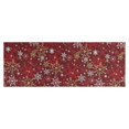 thumbnail image 1 of Red Christmas Snowflake Pattern Kitchen Rug Mat,Kitchen Runner Rugs Non Skid Washable,Decorative Kitchen Floor Mats for Kitchen,Sink,Laundry,17"X47", 1 of 5