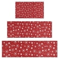 thumbnail image 1 of Red Christmas Snowflake Pattern Kitchen Rugs Sets Of 3,Kitchen Runner Rugs Non Skid Washable,Decorative Kitchen Floor Mats for Kitchen,Sink,Laundry,17"x30"+ 17"x47" + 17"x59", 1 of 6