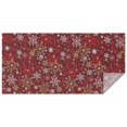 thumbnail image 1 of Red Christmas Snowflake Pattern Rectangle Tablecloth 60"x120",Waterproof Polyester Rectangle Table Cloth, Wipeable Spillproof Polyester Tablecloth for Dining, Camping, Indoor and Outdoor, 1 of 6