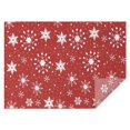 thumbnail image 1 of Red Christmas Snowflake Pattern Rectangle Tablecloth 60"x84",Waterproof Polyester Rectangle Table Cloth, Wipeable Spillproof Polyester Tablecloth for Dining, Camping, Indoor and Outdoor, 1 of 5