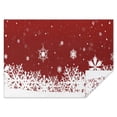 thumbnail image 1 of Red Christmas Snowflake Pattern Rectangle Tablecloth 60"x84",Waterproof Polyester Rectangle Table Cloth, Wipeable Spillproof Polyester Tablecloth for Dining, Camping, Indoor and Outdoor, 1 of 5