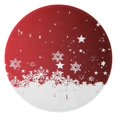 thumbnail image 1 of Red Christmas Snowflake Pattern Round Blanket,Comfortable Soft Flannel Throw Blanket,All Season,Warm Lightweight Blankets for Sofa Bed Couch Living Room Chair 47"x47", 1 of 5