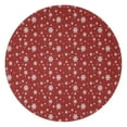 thumbnail image 1 of Red Christmas Snowflake Pattern Round Blanket,Comfortable Soft Flannel Throw Blanket,All Season,Warm Lightweight Blankets for Sofa Bed Couch Living Room Chair 47"x47", 1 of 5