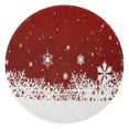 thumbnail image 1 of Red Christmas Snowflake Pattern Round Blanket,Comfortable Soft Flannel Throw Blanket,All Season,Warm Lightweight Blankets for Sofa Bed Couch Living Room Chair 47"x47", 1 of 5