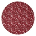 thumbnail image 1 of Red Christmas Snowflake Pattern Round Blanket,Comfortable Soft Flannel Throw Blanket,All Season,Warm Lightweight Blankets for Sofa Bed Couch Living Room Chair 47"x47", 1 of 5