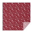 thumbnail image 1 of Red Christmas Snowflake Pattern Square Tablecloth,Waterproof Square Table Cover,Wipeable Spillproof Washable Table Cover for Home Kitchen Party Decor 60"x60"(152x152cm), 1 of 6