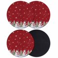 thumbnail image 1 of Red Christmas Snowman Coasters Set of 4, Absorbent Coasters for Drinks, Winter Xmas Tree Snowflakes Winter Coaster for Desk Coffee Table Protection, Home Decor House Warming Gifts 4", 1 of 8