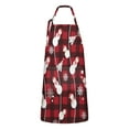 thumbnail image 1 of Red Christmas Snowman Apron-Garden Aprons for Women with Pockets-Cotton Linen Waterproof Kitchen Cooking Gardening Aprons Adjustable for Kitchen,Cooking,BBQ and Salon 32"x27", 1 of 7