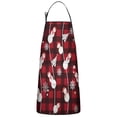 thumbnail image 1 of Red Christmas Snowman Pattern Apron-Garden Aprons for Women with Pockets-Cotton Linen Waterproof Kitchen Cooking Gardening Aprons Adjustable for Kitchen,Cooking,BBQ and Salon 33"x27", 1 of 7