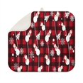 thumbnail image 1 of Red Christmas Snowman Pattern Dish Drying Mat for Kitchen 1 Pack, Ultra Absorbent Microfiber Dishes Drainer Mats,16x18in(41x46cm), 1 of 6