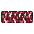 thumbnail image 1 of Red Christmas Snowman Pattern Kitchen Rug Mat,Kitchen Runner Rugs Non Skid Washable,Decorative Kitchen Floor Mats for Kitchen,Sink,Laundry,17"x47.2", 1 of 7