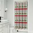 thumbnail image 1 of Red Christmas Stocking and Snowflake Pattern Shower Curtain 36"x72" ,Bathroom Decorative Shower Curtains Set with 12 Hooks,Modern Waterproof Washable Shower Curtain, 1 of 6