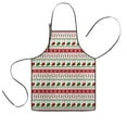 thumbnail image 1 of Red Christmas Stocking and Snowflake Pattern Kids Aprons for Girls and Boys,Adjustable Neck Strap Toddler Aprons for Kids Cooking Baking, 1 of 7