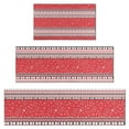 thumbnail image 1 of Red Christmas Striped Pattern Kitchen Rugs Sets Of 3,Kitchen Runner Rugs Non Skid Washable,Decorative Kitchen Floor Mats for Kitchen,Sink,Laundry,17"x30"+ 17"x47" + 17"x59", 1 of 6