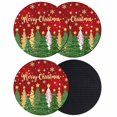 thumbnail image 1 of Red Christmas Tree Coasters Set of 4, Absorbent Coasters for Drinks, Green Xmas Tree Snowflake Stars Winter Coaster for Desk Coffee Table Protection, Home Decor House Warming Gifts 4", 1 of 8