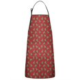 thumbnail image 1 of Red Christmas Tree Pattern Apron-Garden Aprons for Women with Pockets-Cotton Linen Waterproof Kitchen Cooking Gardening Aprons Adjustable for Kitchen,Cooking,BBQ and Salon 33"x27", 1 of 7